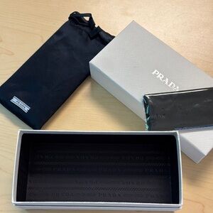 Prada Sunglasses Box, case and cleansing cloth set